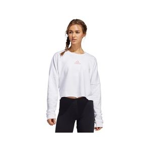 Adidas cropped lightweight sweatshirt